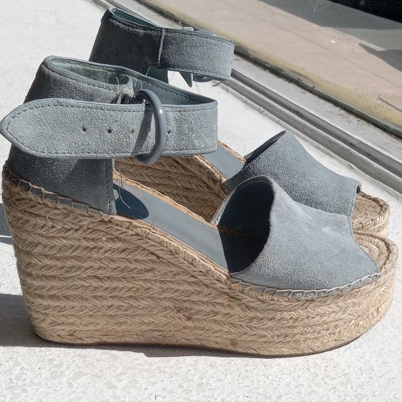 Marc Fisher Shoes - Marc Fisher Icey Blue suede espidrills